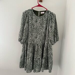 Floral Green Dress
